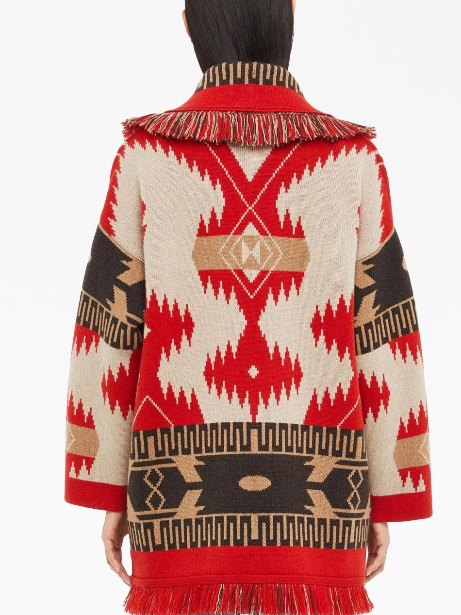 Affordable Women Icon jacquard cardigan cashmere Alanui 0714